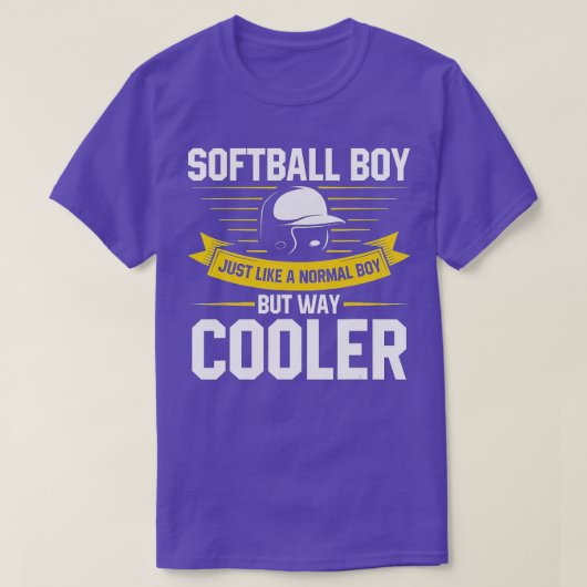 Funny Softball Lover Boys Mannen Kinder Softball P T-shirt (Design voorkant)