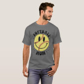 Funny Softball Ma Softball Vibes Smile Face Meme T-shirt (Voorkant volledig)