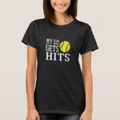Funny Softball My Sis krijgt haar broer en zuster T-shirt (Voorkant)