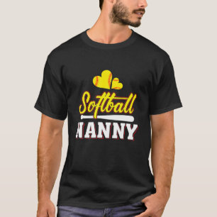 Funny Softball Nanny Baseball Lover Women's Moeder T-shirt