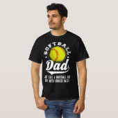 Funny Softball Pap T-shirt (Voorkant volledig)