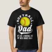 Funny Softball Pap T-shirt (Voorkant)