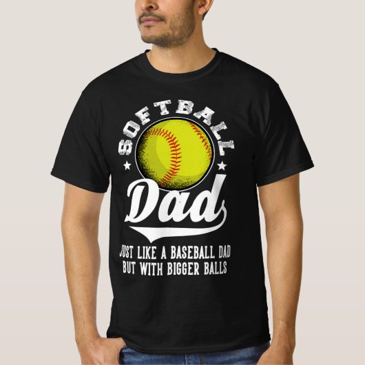 Funny Softball Pap T-shirt (Voorkant)