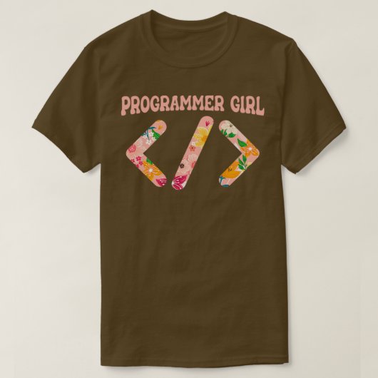 Funny Software Computer Programmer Programmer Girl T-shirt (Design voorkant)