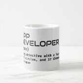 Funny Software Developer Definition Gift Koffiemok (Center)