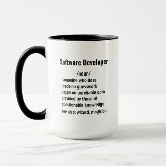Funny Software Developer Definition gifts  Mok (Links)