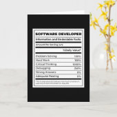 Funny Software Developer neutritunal Kaart (Gele Bloem)