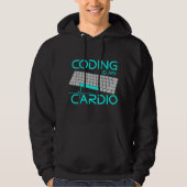 Funny Software Engineer Gift - Coding Is My Cardio Hoodie (Voorkant)