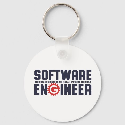 Funny Software Engineer Humor Engineering Major Sleutelhanger (Voorkant)
