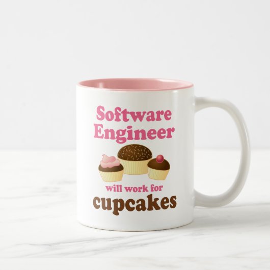 Funny Software Engineer Tweekleurige Koffiemok (Rechts)