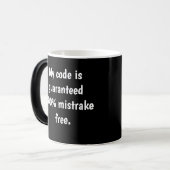 Funny Software Programmer Quote Computer Joke Magische Mok (Voorkant links)