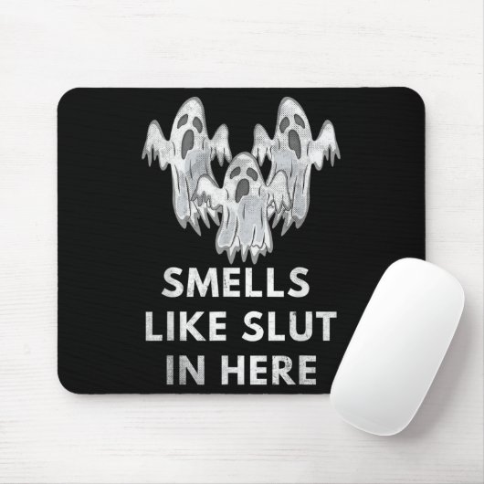 Funny Soky Halloween Offensive Adult Humor Ghost C Muismat (Met muis)