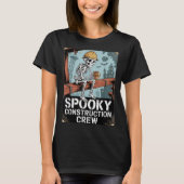 Funny Soky Skeleton Workers Halloween Construction T-shirt (Voorkant)