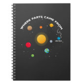 Funny Solar System Astronomie Joke Uranus Farts Notitieboek (Voorkant)