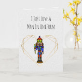 Funny Soldier Valentijnsdag Card Kaart (Gele Bloem)