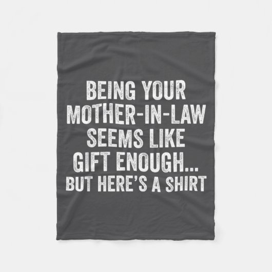 Funny Son In Law Sarcastic Humor Quote From Mother Fleece Deken (Voorkant)