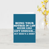 Funny Son In Law Sarcastic Humor Quote From Mother Kaart (Gele Bloem)