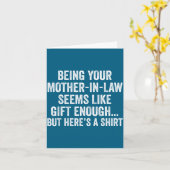 Funny Son In Law Sarcastic Humor Quote From Mother Kaart (Gele Bloem)