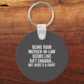 Funny Son In Law Sarcastic Humor Quote From Mother Sleutelhanger (Voorkant)
