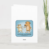 Funny Song in mijn hoofd Birthday Kaart (Achterkant)