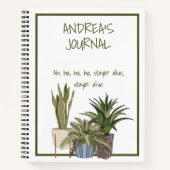 Funny Song Lyric Plant Theme Journal Notitieboek (Voorkant)