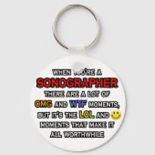 Funny Sonographer ... OMG WTF LOL Sleutelhanger (Voorkant)