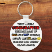 Funny Sonographer ... OMG WTF LOL Sleutelhanger (Voorkant)
