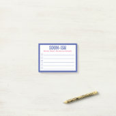 Funny Soon Ling om Post-it Nota's van de Lijst te Post-it® Notes (Op bureau)