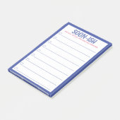 Funny Soon Ling om Post-it Nota's van de Lijst te  Post-it® Notes (Schuin)