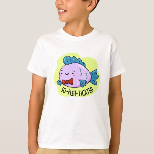 Funny Sophisticated Fish Pun, met zogenoemde visti T-shirt (Voorkant)