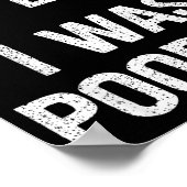 Funny Sorry I'm Late I Was Ong  Poster (Hoek)