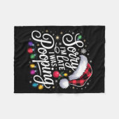 Funny Sorry I'm Late I Was Ong Xmas Lights Red San Fleece Deken (Voorkant (Horizontaal))