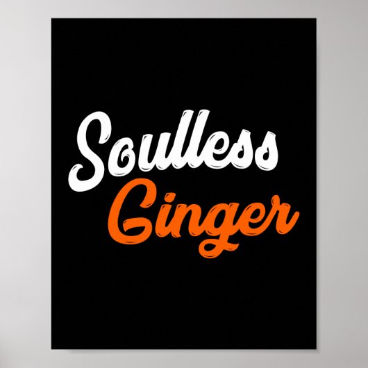 Funny Soulless Ginger Dia De Los Muertos Redhead Poster (Voorkant)