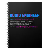 Funny Sound Engineer Audio Engineer Notitieboek (Voorkant)