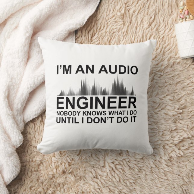 Funny Sound Engineer saying Audio Engineering Kussen (Deken)