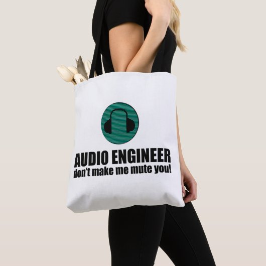 Funny Sound Engineer saying Audio Engineering Tote Bag (Dichtbij)