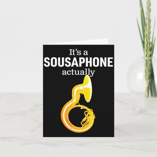 Funny Sousaphone Humor For Proud Sousaphonist Marc Kaart (Voorkant)