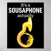 Funny Sousaphone Humor For Proud Sousaphonist Marc Poster (Voorkant)