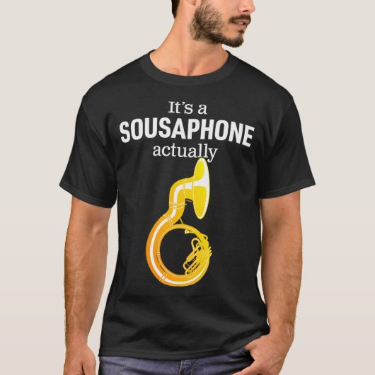 Funny Sousaphone Humor For Proud Sousaphonist Marc T-shirt (Voorkant)