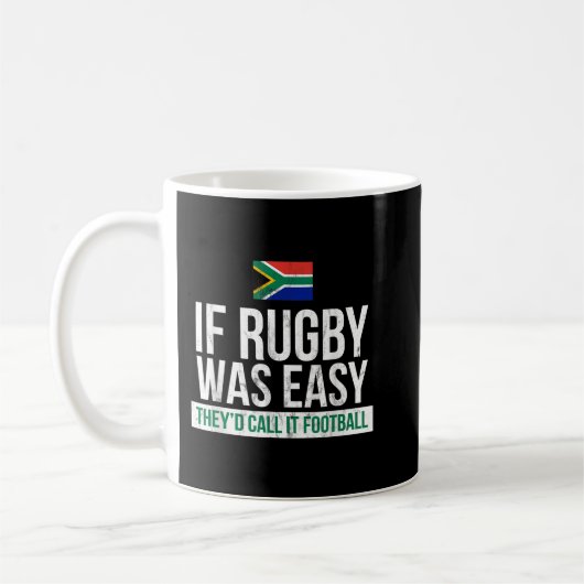Funny South Africa Rugby- Rugby Koffiemok (Links)