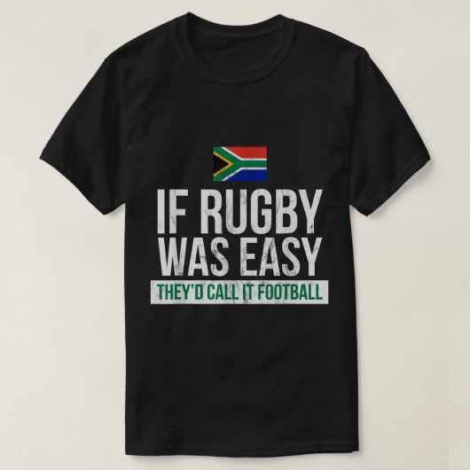 Funny South Africa Rugby- Rugby T-shirt (Design voorkant)