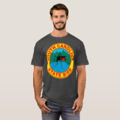 Funny South Carolina Mosquito State Bird T-shirt (Voorkant volledig)