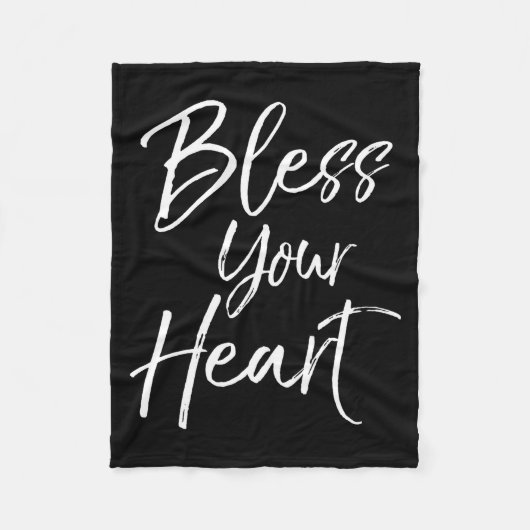 Funny Southern Christian Saying Quote Gift Bless Y Fleece Deken (Voorkant)