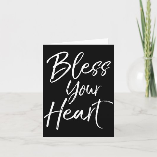 Funny Southern Christian Saying Quote Gift Bless Y Kaart (Voorkant)