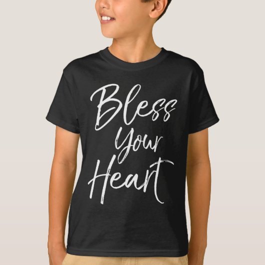 Funny Southern Christian Saying Quote Gift Bless Y T-shirt (Voorkant)