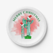 Funny Southwest Cactus - Zonnebrillen Kerstmis Papieren Bordje (Voorkant)