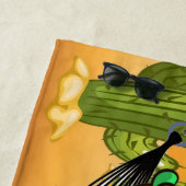 Funny Southwest Iguana Beach Towel Strandlaken (In situ)