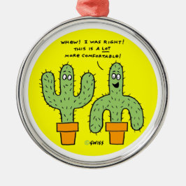 Funny Southwest-Ornament met kerstbomen Metalen Ornament