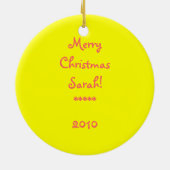 Funny Southwest-Ornament met kerstbomen Metalen Ornament (Achterkant)