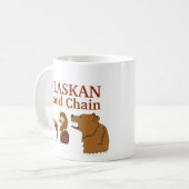 Funny Souvenir Mok Alaska Food Chain Beer Mosquito (Voorkant links)